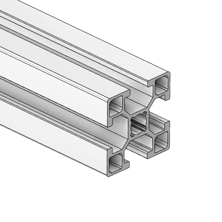 10-3030-0-500MM MODULAR SOLUTIONS EXTRUDED PROFILE<BR>30MM X 30MM, 6063 T6, CUT TO THE LENGTH OF 500 MM